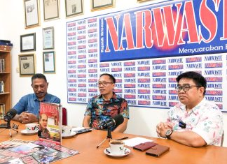 Direktur Nasional LPMI (Lembaga Pelayanan Mahasiswa Indonesia) yang Baru Berkunjung ke Kantor Majalah NARWASTU