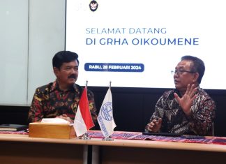 Menko Polhukam Hadi Tjahjanto Kunjungi Kantor PGI